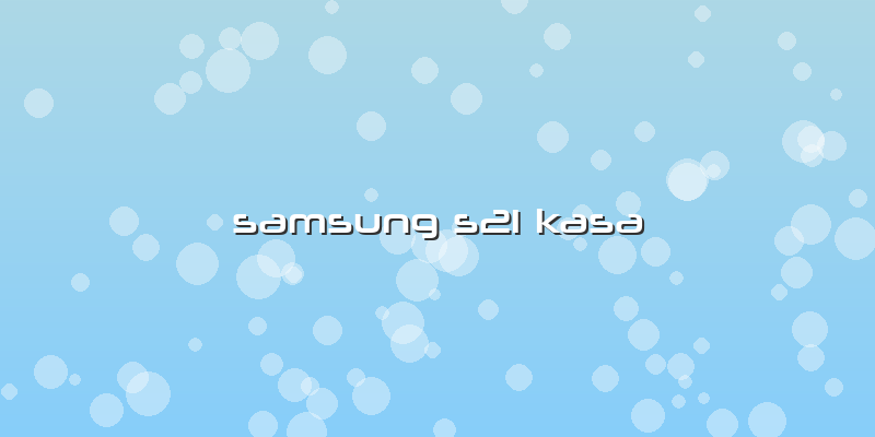 Samsung S21 Kasa