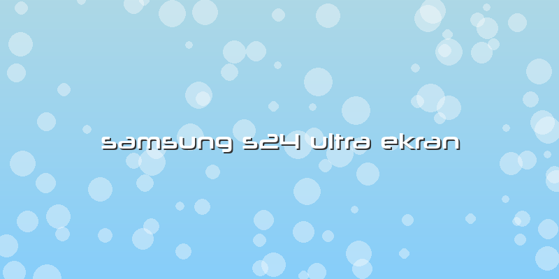 Samsung S24 Ultra Ekran