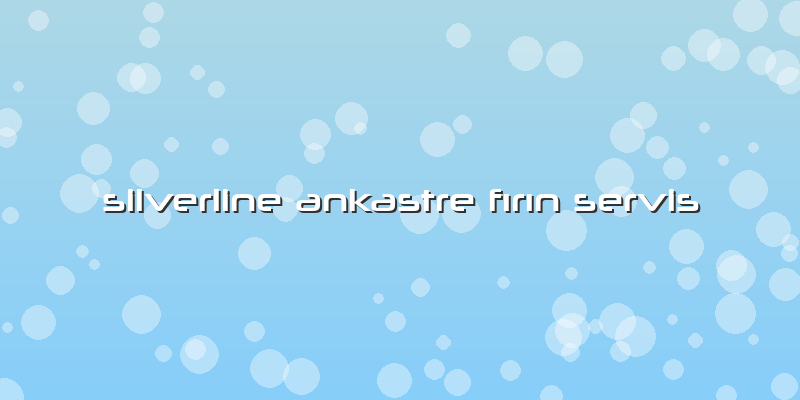 Silverline Ankastre Fırın Servis