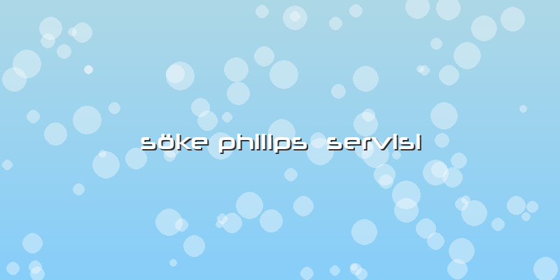 Söke Philips  Servisi