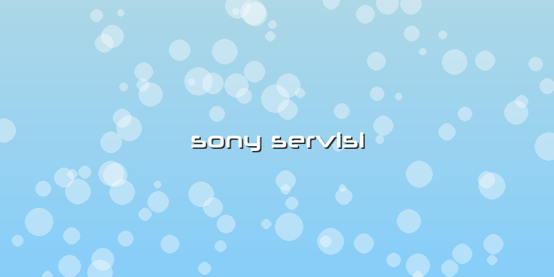 Sony Servisi