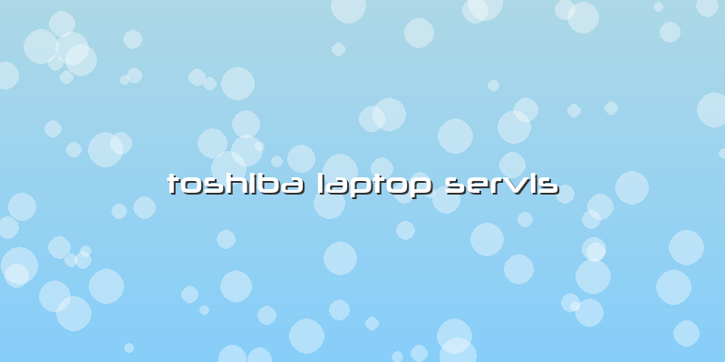 Toshiba Laptop  Servis