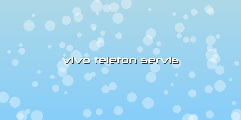 Vivo Telefon Servis