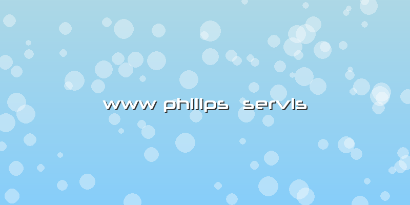 Www Philips  Servis