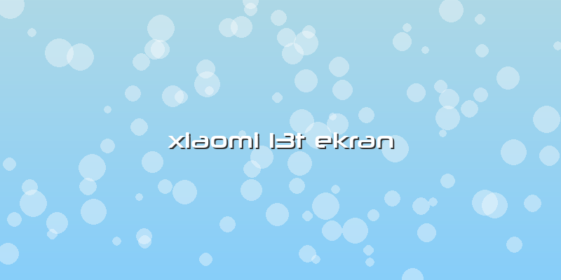 Xiaomi 13t Ekran