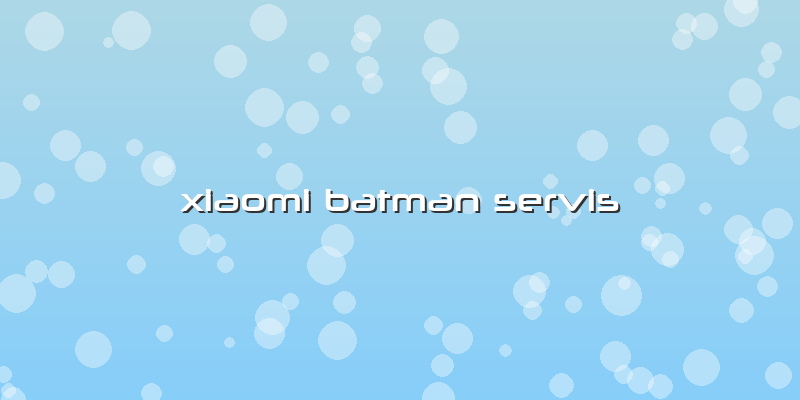 Xiaomi Batman Servis