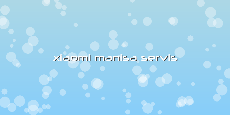 Xiaomi Manisa Servis