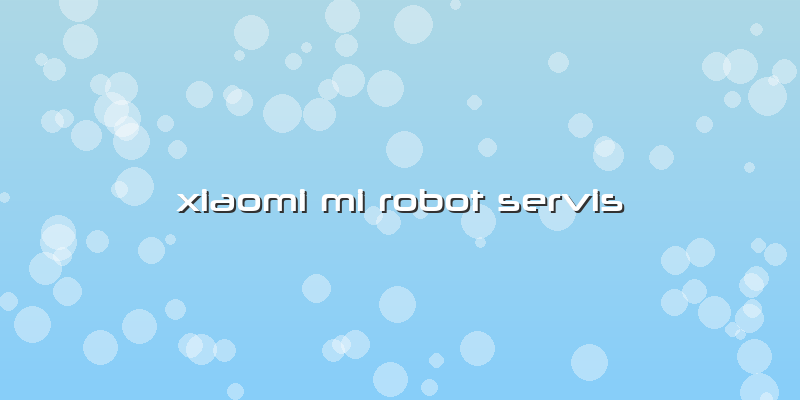 Xiaomi Mi Robot Servis