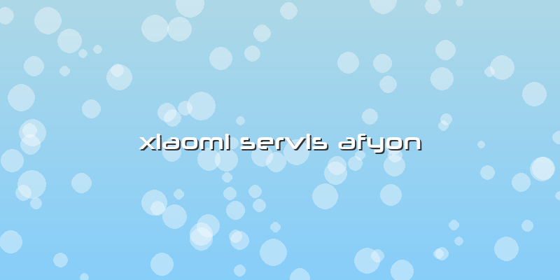 Xiaomi Servis Afyon