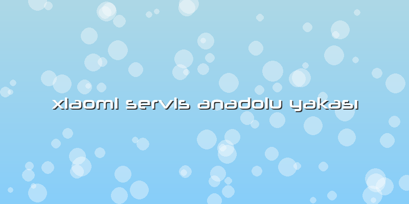 Xiaomi Servis Anadolu Yakası