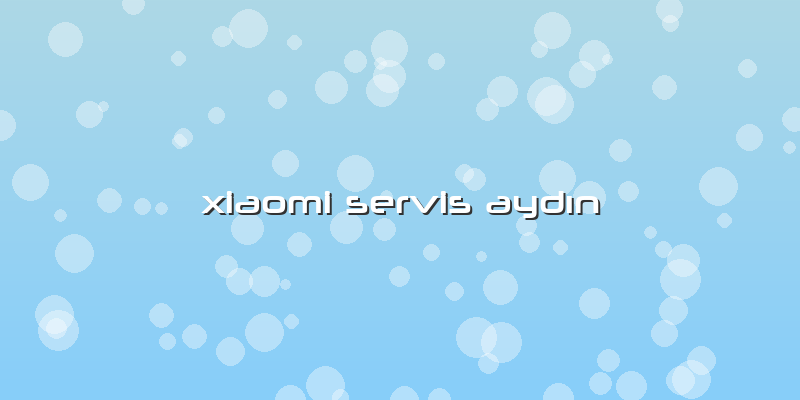 Xiaomi Servis Aydın