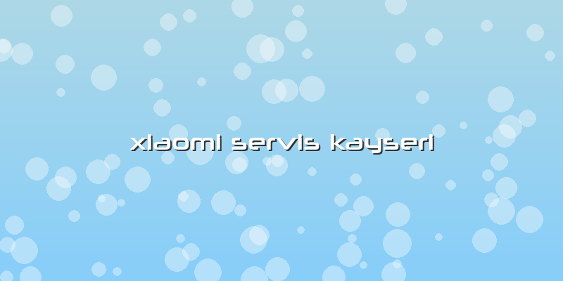 Xiaomi Servis Kayseri