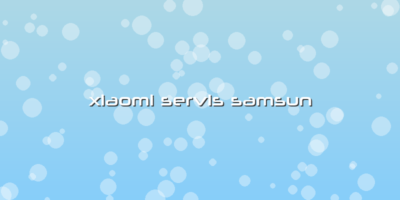 Xiaomi Servis Samsun
