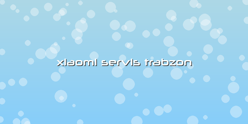 Xiaomi Servis Trabzon