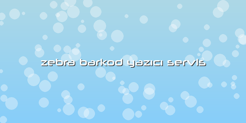 Zebra Barkod YazÄ±cÄ± Servis